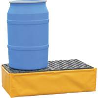 Ultra-Spill Pallet flexible, 2 barils, Capacit&eacute; de d&eacute;versement 66 gal. US, 48" x 24" x 14" Dufferin Supply
