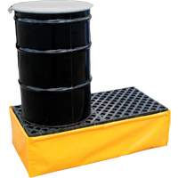 Ultra-Spill Pallet flexible, 2 barils, Capacit&eacute; de d&eacute;versement 66 gal. US, 48" x 24" x 14" Dufferin Supply