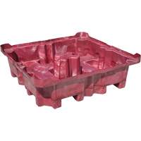 Palette de d&eacute;versement Ultra-Spill King, 4 barils, Capacit&eacute; de d&eacute;versement 85 gal. US, 51" x 51" x 17,5" Dufferin Supply