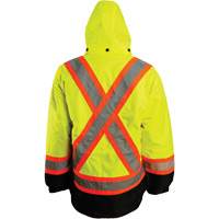 7-in-1 Jacket, Polyester, High Visibility Orange, Small SHF964 | Dufferin Supply