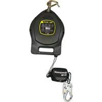 Falcon+ Edge Self-Retracting Lifeline, 50', Galvanized Steel, Swivel Dufferin Supply