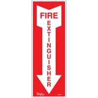 "Fire Extinguisher" Sign, 5" x 14", Vinyl, English with Pictogram Dufferin Supply