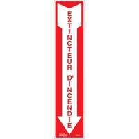 "Extincteur d'incendie" Sign, 4" x 18", Vinyl, French with Pictogram Dufferin Supply