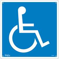 Handicap CSA Standard Safety Sign, 12" x 12", Aluminum, Pictogram Dufferin Supply