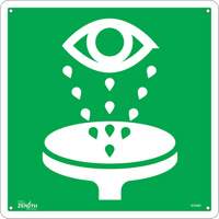 Eye Wash CSA Standard Safety Sign, 12" x 12", Aluminum, Pictogram Dufferin Supply