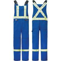 Westex&reg; DH Antistatic 6.5 oz. Flame Resistant Bib Pants, Small, Royal Blue Dufferin Supply