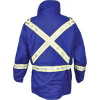 Avenger Flame Resistant Insulated Parka, Small, Royal Blue SHG776 | Dufferin Supply