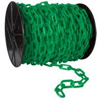 Chaîne de s&eacute;curit&eacute; en plastique robuste, Jaune Dufferin Supply