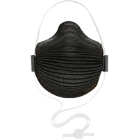 AirWave M Series Black Disposable Masks with SmartStrap<sup>®</sup> & Nose Flange, N95, NIOSH Certified, Small SHH515 | Dufferin Supply