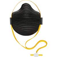 AirWave M Series Black Disposable Masks with SmartStrap<sup>®</sup> & Full Foam Flange, N95, NIOSH Certified, Small SHH517 | Dufferin Supply
