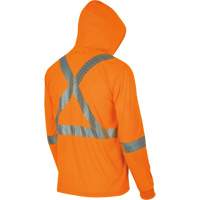 6964 Bird's-Eye Safety Hoodie, Small, High Visibility Orange Dufferin Supply