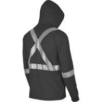 6966 Bird's-Eye Safety Hoodie, Small, Black Dufferin Supply
