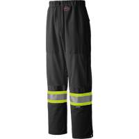 6003BKP Pantalon de s&eacute;curit&eacute; routi&egrave;re, Polyester, Petit, Noir Dufferin Supply