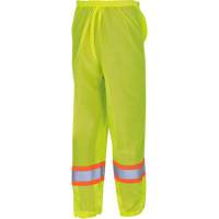 5670 Pantalon de s&eacute;curit&eacute; routi&egrave;re, Polyester, 2T-petit/T-petit, Jaune lime haute visibilit&eacute; Dufferin Supply