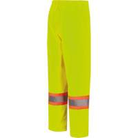5629W Pantalon &agrave; bavette imperm&eacute;able pour femmes, Polyester/Polyur&eacute;thane, T-petit, Jaune lime haute visibilit&eacute; Dufferin Supply