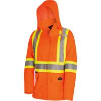 5626W Parka matelass&eacute; de s&eacute;curit&eacute; 300D The Rock, Polyester/Polyur&eacute;thane, Orange haute visibilit&eacute;, T-petit Dufferin Supply