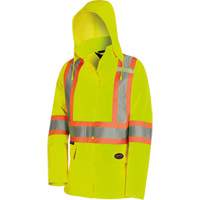 5628W Parka matelass&eacute; de s&eacute;curit&eacute; 300D The Rock, Polyester/Polyur&eacute;thane, Jaune lime haute visibilit&eacute;, T-petit Dufferin Supply