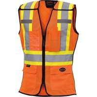 486 Veste de s&eacute;curit&eacute; d&eacute;tachable haute visibilit&eacute;, Orange haute visibilit&eacute;, T-petit, Polyester Dufferin Supply