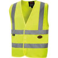 6886 High-Visibility Tricot Safety Vest, High Visibility Lime-Yellow, Small, Polyester Dufferin Supply
