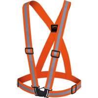High-Visibility Safety Sash, High Visibility Orange, Silver Reflective Colour, One Size SHI033 | Dufferin Supply