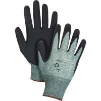 Eco-Friendly Crinkle Grip Coated Gloves, 9, Foam Latex Coating, 15 Gauge, Nylon/RPET Shell Dufferin Supply