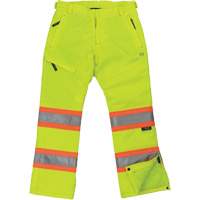 Womens Insulated Flex Safety Pant, Polyester, X-Small, High Visibility Lime-Yellow Dufferin Supply