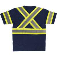 Chemise de s&eacute;curit&eacute; &agrave; manches courtes, Coton, T-petit, Bleu marin Dufferin Supply