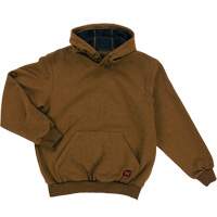 Water Repellent Fleece Pullover Hoodie, Men's, Small, Brown Dufferin Supply