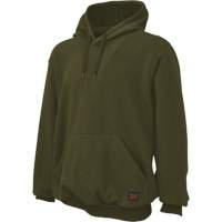 Water Repellent Fleece Pullover Hoodie, Men's, Small, Green Dufferin Supply