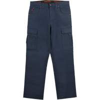 WP100 Work Pants, Cotton/Spandex, Navy Blue, Size 0, 30 Inseam SHJ118 | Dufferin Supply
