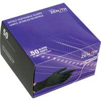 Vending Pack Disposable Gloves, Small, Nitrile, 5-mil, Powder-Free, Black, Class 2 Dufferin Supply