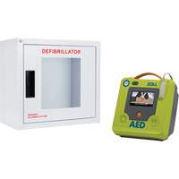 AED Plus<sup>®</sup> Defibrillator & Wall Cabinet Kit, Semi-Automatic, French, Class 4 SHJ774 | Dufferin Supply