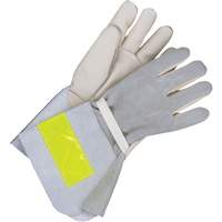 Gants de travail doubl&eacute;s avec poignet de 5", Cuir fleur de vache, Taille 10 Dufferin Supply