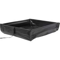 Collapsible Roll-Up Spill Berm, 15 US gal. Capacity, 2' W x 2' L x 6" H Dufferin Supply