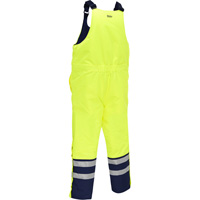 Salopette pour le froid extr&ecirc;me Bisley, Polyester, Petit, Jaune lime haute visibilit&eacute; Dufferin Supply