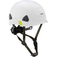 Casque de s&eacute;curit&eacute; d'escalade Fibre Metal, R&eacute;pond aux normes CSA type 2, Suspension Rochet, Non ventil&eacute; Dufferin Supply