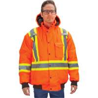 Waterproof 7-in-1 Winter Parka, High Visibility Orange, Large Dufferin Supply