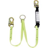 SA-5405-4 Shock Absorbing Lanyard, 4', Snap Hook Center, Snap Hook Leg Ends, Polyester Dufferin Supply