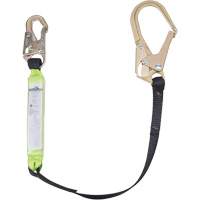 SA-6402-4 Shock Absorbing Lanyard, 4', Form Hook Center, Snap Hook Leg Ends, Polyester Dufferin Supply