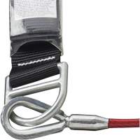 SA-5500-4 Shock Absorbing Lanyard, 4', Snap Hook Center, Snap Hook Leg Ends, Galvanized Steel Dufferin Supply