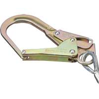 SA-5502-6 Shock Absorbing Lanyard, 6', Form Hook Center, Snap Hook Leg Ends, Galvanized Steel Dufferin Supply