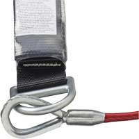 SA-5502-6 Shock Absorbing Lanyard, 6', Form Hook Center, Snap Hook Leg Ends, Galvanized Steel Dufferin Supply