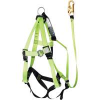 FBH-10000A6440-4 4' Class A Harness & Lanyard with 350 lbs. Capacity, Harness/Lanyard Combo Dufferin Supply
