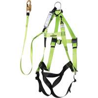 FBH-10000A6440-4 4' Class A Harness & Lanyard with 350 lbs. Capacity, Harness/Lanyard Combo Dufferin Supply