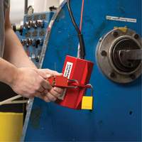 Velocity Plus Safety Lockout Padlock, Orange, Keyed Alike, Aluminum, 1-1/2" Width Dufferin Supply