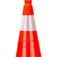 Premium Traffic Cone, 28", Orange, 4" Reflective Collar(s) Dufferin Supply
