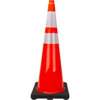 Premium Traffic Cone, 36", Orange, 4" & 6" Reflective Collar(s) Dufferin Supply