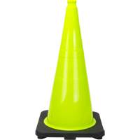 Premium Traffic Cone, 28", Lime Green Dufferin Supply