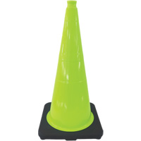 Premium Traffic Cone, 18", Lime Green Dufferin Supply