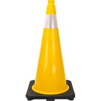 Premium Traffic Cone, 28", Yellow, 4" Reflective Collar(s) Dufferin Supply